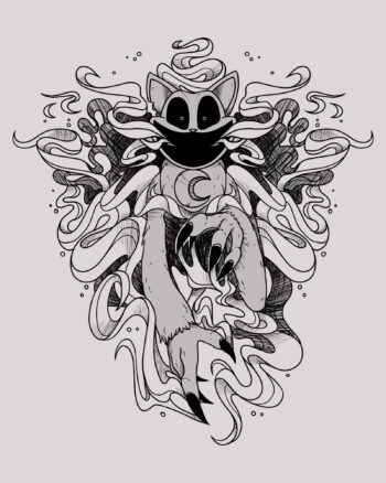 Monster CatNap Gas Gray Tee - Image 2