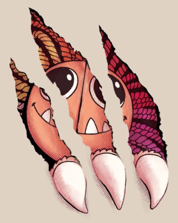 Yarnaby Claw Scratch Tee - Image 2