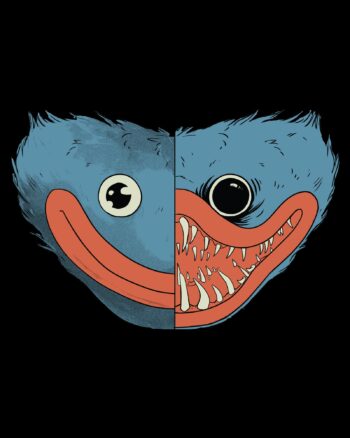 Good and Evil Huggy Wuggy Tee - Image 2