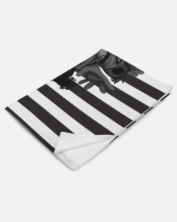 Monster CatNap Kids Faces Striped Throw Blanket - Image 3