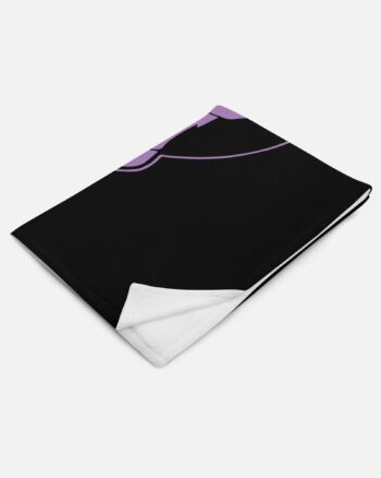CatNap Moon Black Throw Blanket - Image 3