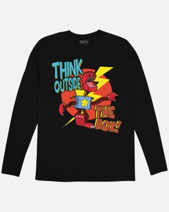 Boxy Boo Think Outside The Box Long Sleeve Tee