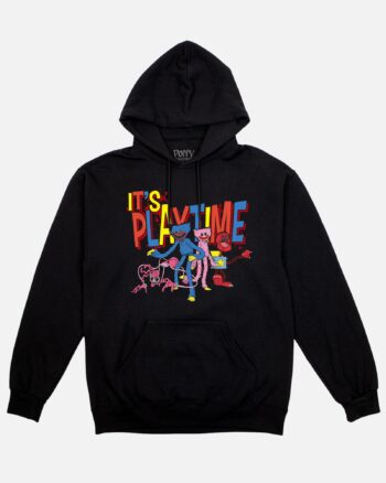 It's Playtime Poppy Gang Drawstring Hoodie