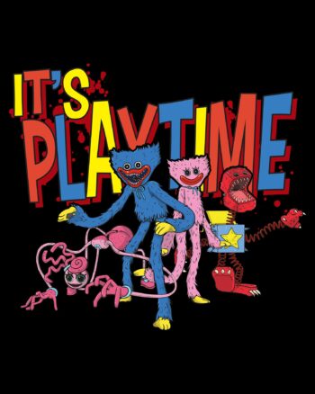 It's Playtime Poppy Gang Drawstring Hoodie - Image 3