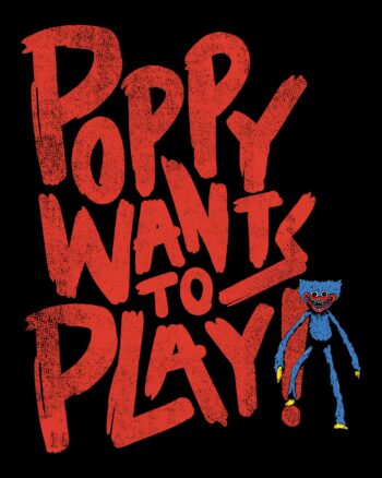 Poppy Wants To Play Drawstring Hoodie - Image 4