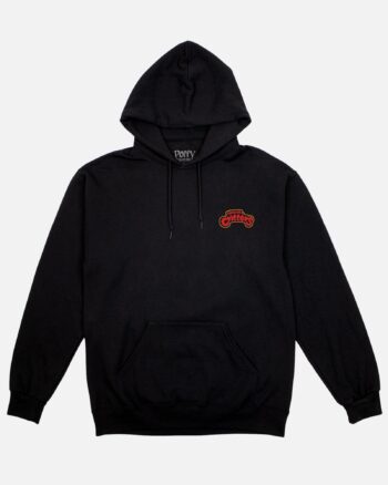 Play Nice Ruined Smiling Critters Black Drawstring Hoodie - Image 1