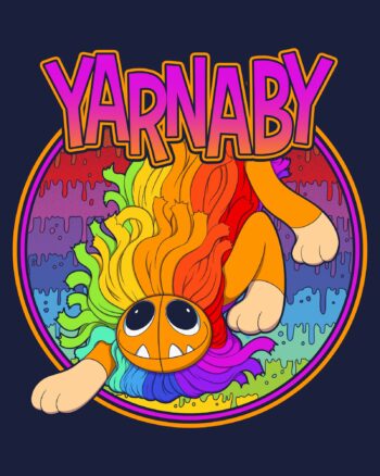 Yarnaby Crawl Navy Tee - Image 3