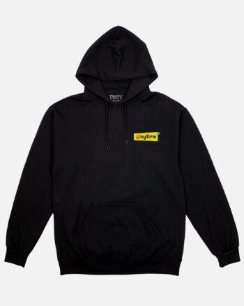 Yarnaby Attack Black Drawstring Hoodie