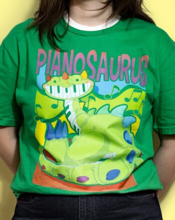 Pianosaurus Green Tee - Image 2