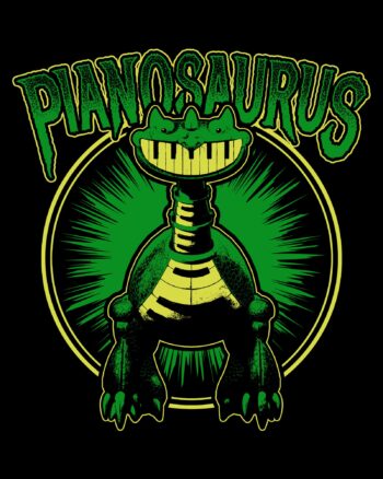 Pianosaurus Black Tee - Image 3