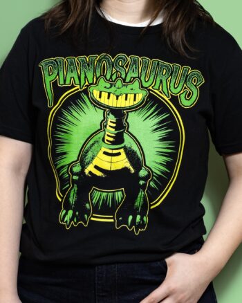 Pianosaurus Black Tee - Image 2