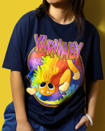 Yarnaby Crawl Navy Tee - Image 2