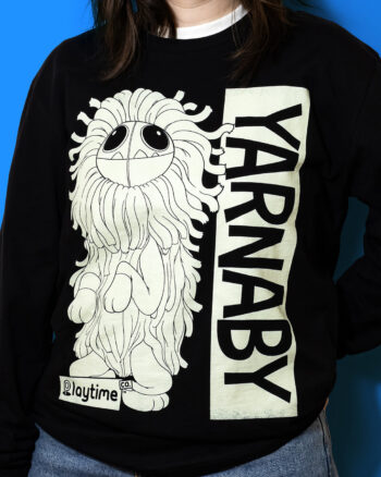 Yarnaby Sitting Black Long Sleeve Tee - Image 2